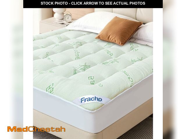Lot 74-14579596 - Fracho Ultra Soft Mattress Topper Full Size - Cooling Mattress Topper with Rayon Made from Bamboo Co...
