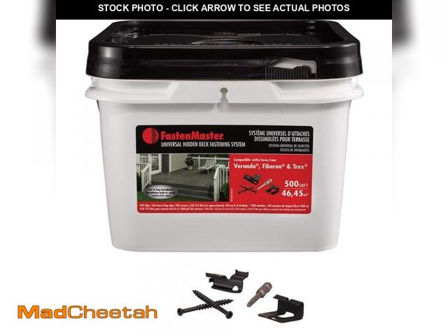 Lot 74-12091621 - FastenMaster Universal Hidden Deck Fastening System 500 sq.ft. - UNUSED