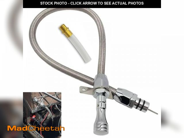 Lot 74-11549847 - Firewall Mounted Stainless Flexible Oil Dipstick for Ford C4 C6 AOD 4R70W Transmission Fill in Style...