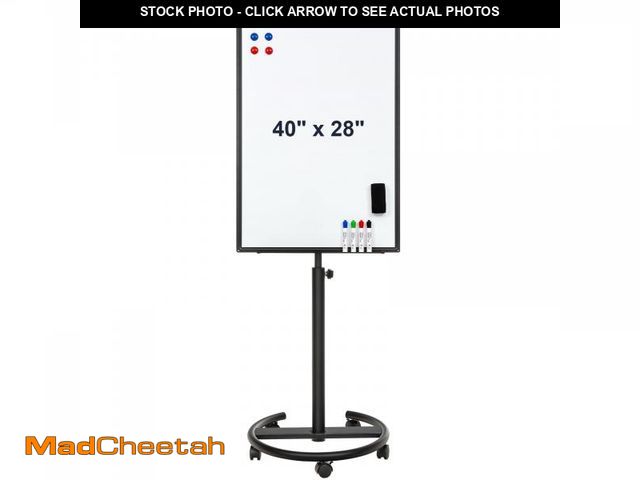 Lot 74-12108492 - COMIX-Mobile-Whiteboard-40-x-28-inches-Magnetic-White-Board-with-Stand-Height-Adjust/5104007215 - UN...