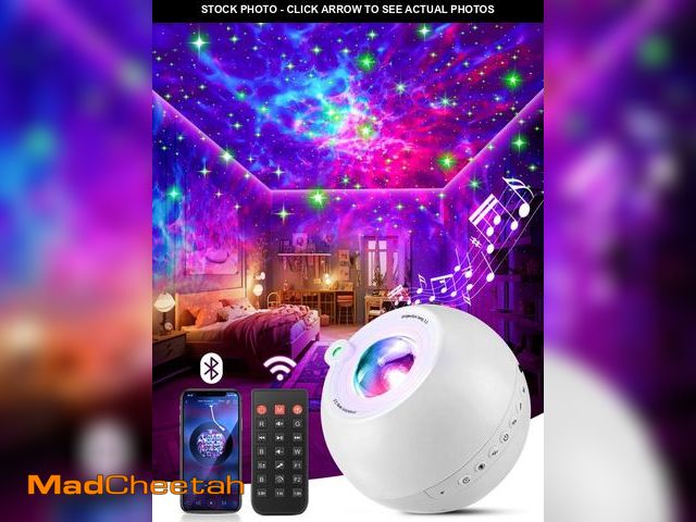 Lot 74-12440445 - One Fire Galaxy Projector for Bedroom, 15 Colors+15 White Noise+ Bluetooth Star Projector Galaxy Lig...