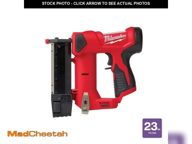 Lot 74-13613853 - Milwaukee M12 12-Volt 23-Gauge Lithium-Ion Cordless Pin Nailer (Tool-Only) - USED