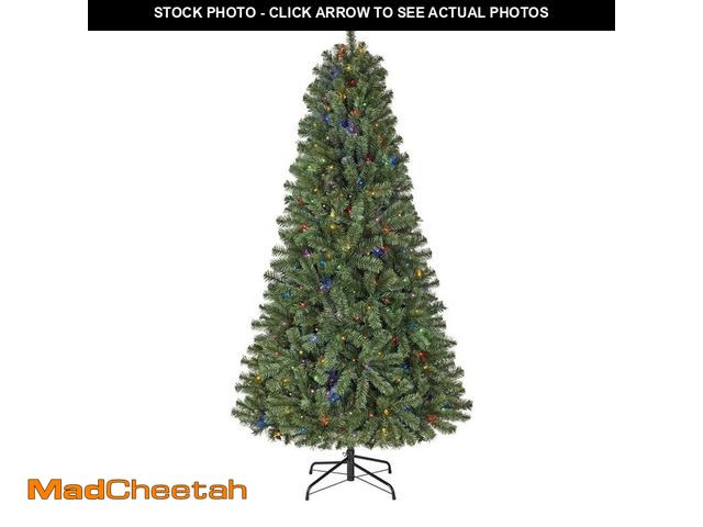 Lot 74-13046893 - 6.5 ft. Festive Pine LED Pre-Lit Artificial Christmas Tree T9 - UNUSED