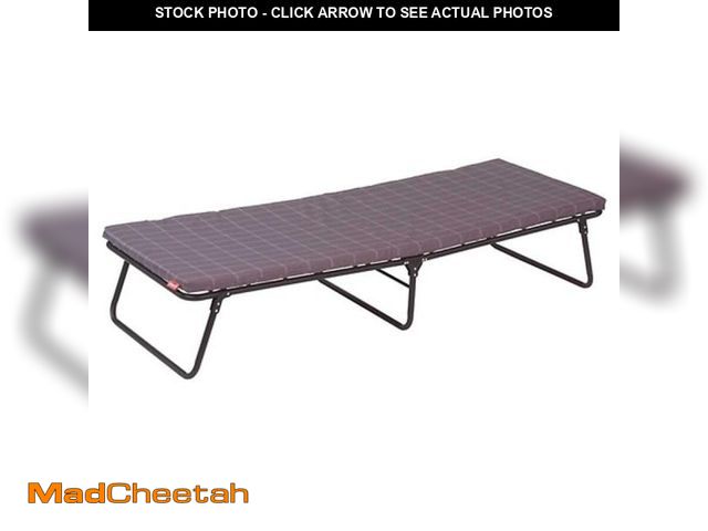 Lot 74-12405973 - Coleman Ridgeline Camping Cot with Foam Sleeping Pad  26 X 13 X 75 in  Green - UNUSED
