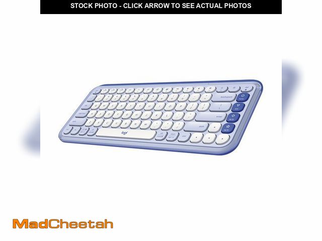 Lot 74-14269587 - Logitech POP ICON Keys Wireless Bluetooth Keyboard, Comfortable Typing, Programmable Keys, Easy-Swit...