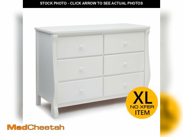 Lot 74-12570293 - (SOME DAMAGE) Delta Children Universal 6 Drawer Dresser with Interlocking Drawers - Greenguard Gold ...