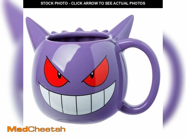 Lot 74-12717081 - Silver Buffalo Pokemon Ceramic 3D Sculpted Mug Featuring Gengar, 20 Ounces - UNUSED