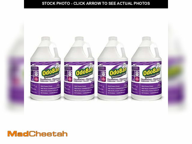 Lot 74-12686612 - OdoBan Professional Disinfectant and Odor Eliminator Concentrate, Lavender Scent, 4 Gallons - UNUSED