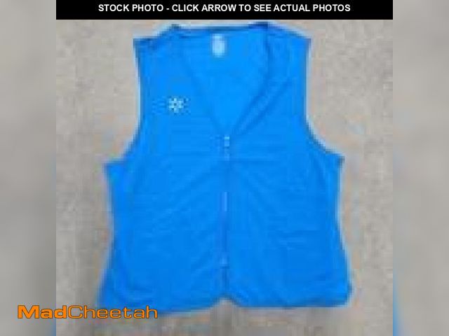 Lot 74-12513495 - One Box Of XL And Large  --Walmart Men's Employee Zip-Up Embroidered Spark Logo Pockets Vest - UNUSE...