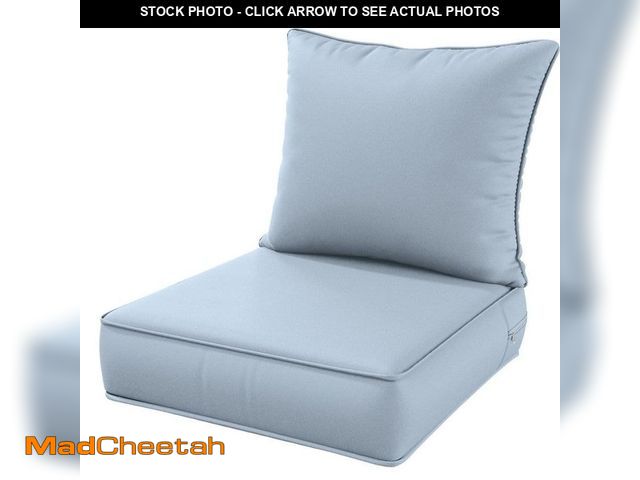 Lot 74-12746847 - WNP 24 in. x 24 in. x 5 in. Square Outdoor Deep Seating Cushion Set Seat and Back Cushion for Lounge...