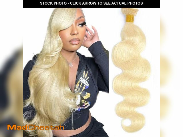 Lot 74-12968781 - 613 Bundles Human Hair Blonde Body Wave 1 Bundle 26 Inch AuokMar 8A Grade Brazilian Virgin Hair 613 ...
