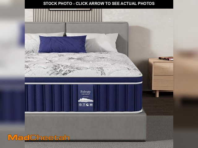 Lot 74-14071212 - FOLVUTY 12 inch Full Mattress Hybrid Mattress in a Box, Gel Memory Foam &amp; Chill-Touch Fabric Top...
