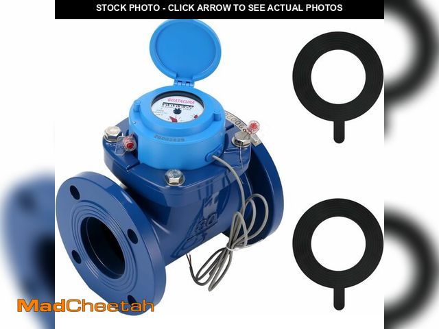 Lot 74-14250819 - GOATACURA 3" Woltmann Helix Water Meter with Pulse Output, Detachable Water MeterEpoxy-Coated Cast I...