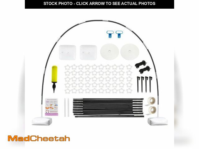 Lot 74-14066151 - Voircoloria Balloon Arch Kit Frame, 10FT Wide &amp; 9FT Height Adjustable Balloon Arch Stand for Flo...