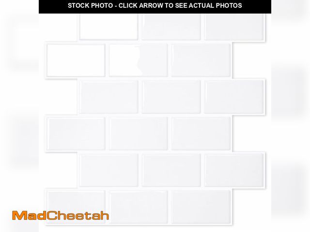 Lot 74-13548721 - STICKGOO White Peel and Stick Subway Tile, Stick on Backsplash Tiles for Kitchen and Bathroom, Flexi...