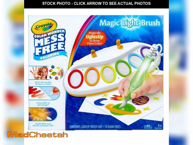 Lot 74-12710846 - Crayola Color Wonder Magic Light Brush, Mess Free Painting Station for Kids, Toddler Toys &amp; Acti...