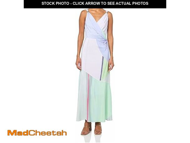 Lot 74-13212810 - Derek Lam 10 Crosby Women's Gabrielle Printed Dress, Opaline Multi, 6 - UNUSED
