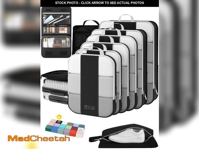 Lot 74-12109972 - 10 Set Compression Packing Cubes for Travel Essentials,Compressible Expandable Packing Cubes for Sui...