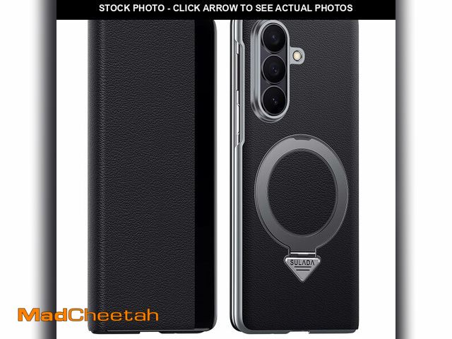 Lot 74-14274578 - YQODSZ for Samsung Galaxy Z Fold 7 Case with Magnetic Ring, Business Premium Leather Flip Cover Card...