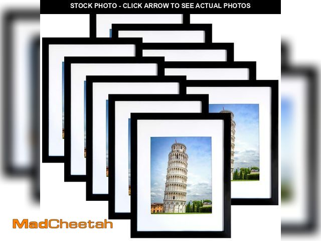 Lot 74-12977635 - SESEAT 8x10 Picture Frame Set of 10, Display Pictures 5x7 with Mat or 8x10 Prints without Mat, Wall ...