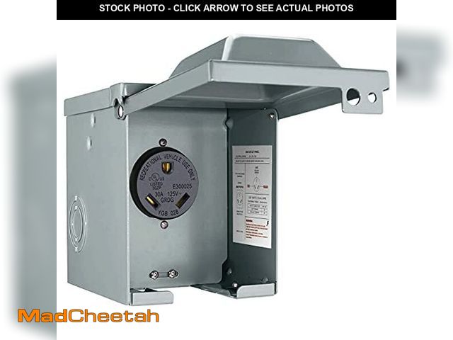 MadCheetah.com - Lot 74-12322659 - 30 Amp 125 Volt RV Power Outlet Box ...