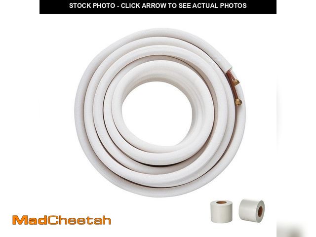 Lot 74-14326232 - VEVOR 50 ft. Mini Split Line Set 1/4 in. 3/8 in. O.D Copper Pipes Tubing and Triple-Layer Insulation...