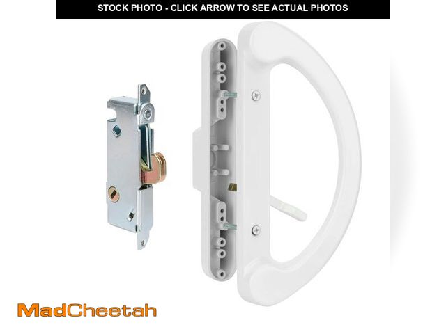 Lot 74-13543917 - HILLMASTER Patio Door Handle Set with Mortise Lock 45ÃÂ° for Replacement Mortise Style Reversible D...