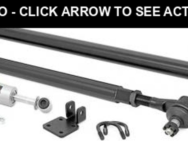 Lot 74-12169391 - Rough Country HD Steering Kit w/Stabilizer for Jeep (TJ,XJ,ZJ,MJ) - 10613 - UNUSED