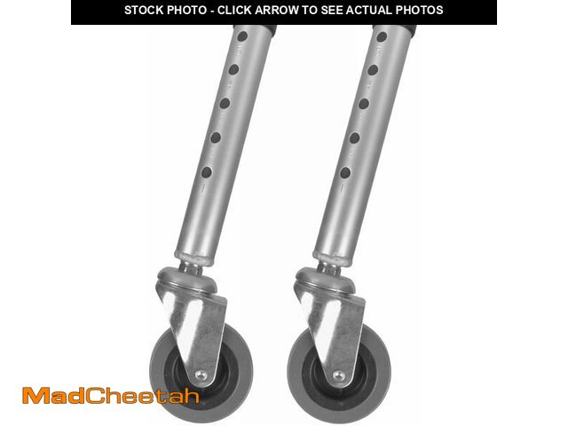 Lot 74-14272882 - Swivel Walker Caster Wheels, 5 Height Adjustable Universal Replacement Feet Parts for Walkers &amp; ...