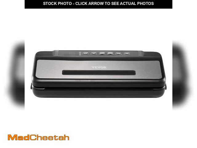 Lot 74-12920657 - VEVOR Vacuum Sealer Machine, Black Powerful Compact Food Sealer, 7-in-1 Multi-Functional Automatic A...