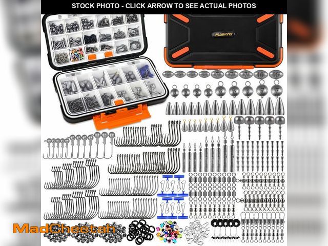 Lot 74-14063536 - PLUSINNO 264/397pcs Fishing Accessories Kit, Organized Fishing Tackle Box with Tackle Included, Fish...