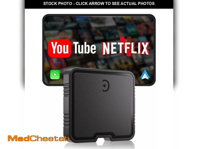 Lot 74-12718909 - Wireless CarPlay Adapter 2025 AI Box for iPhone &amp; Android Auto with YouTube &amp; Netflix Suppor...