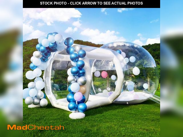 Lot 74-12133264 - Inflatable Bubble House for Kids, 10ft Dia Clear Inflatable Bubble Dome Tent with Blower &amp; Pump,...