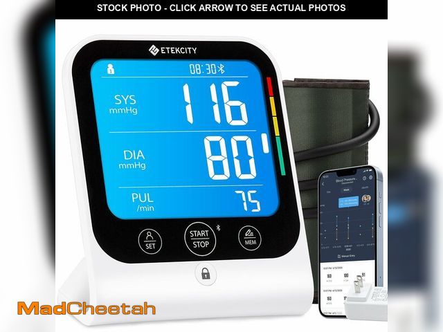 Lot 74-12453141 - Etekcity FSA HSA Store Eligible Blood Pressure Monitor for Home Use, Smart Upper Arm Automatic Bluet...