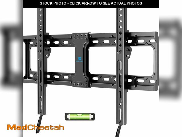 Lot 74-14065735 - UL Listed Fixed TV Wall Mount for 37-86 Inch Screens, Low Profile TV Mount Fits 16", 18", 24" Studs,...
