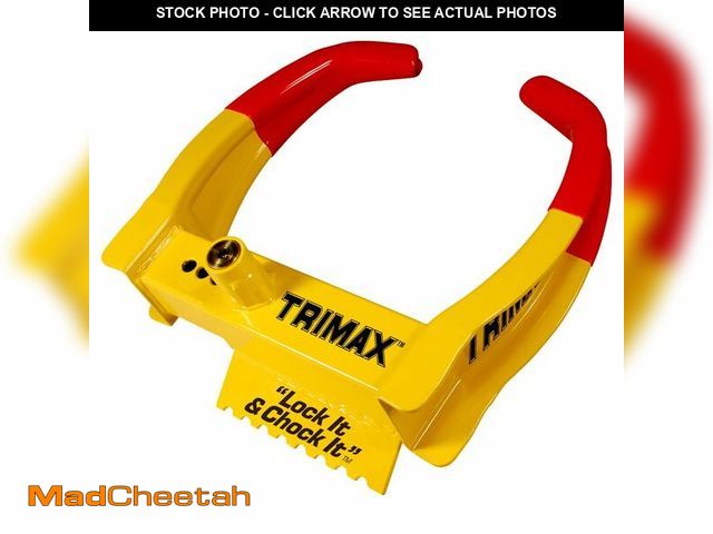 Lot 74-14053819 - TRIMAX TCL65 - Trailer Wheel Lock - Fits 6"-10.5" Tires - Wheel Boot Lock for Trailer, Car, Truck, B...