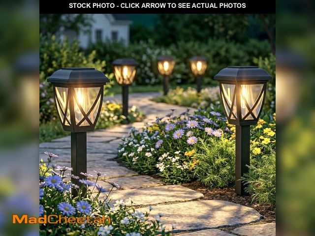 Lot 74-14059958 - Greluna Solar Pathway Lights Outdoor 10 Pack, Auto On/Off Waterproof Solar Garden Lights, Energy Sav...