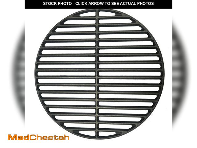 Lot 74-14271580 - Quantfire 13" Cast Iron Cooking Grid for S/MiniMax Big Green Egg Accessories, Round Grill Grate Grid...