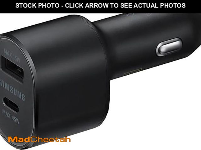 Lot 74-12220401 - Samsung Super Fast Dual Car Charger (45W+15W) Dual Ports USB-C &amp; USB-A - Black - EP-L5300XBEGWW ...