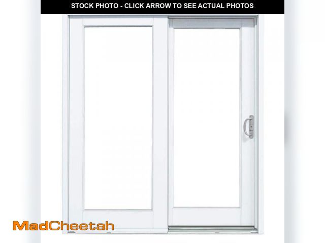 Lot 74-12255025 - MP Doors 60 in. x 80 in. Smooth White Right-Hand Composite Sliding Patio Door - UNUSED