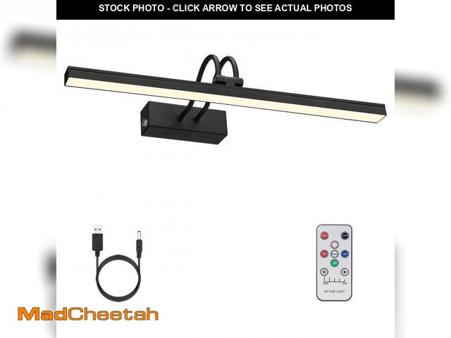 Lot 74-11550188 - FUNCHDAY Picture Light, Wireless Rechargeable Gallery Light with Remote, 280LM Dimmable Painting Art...
