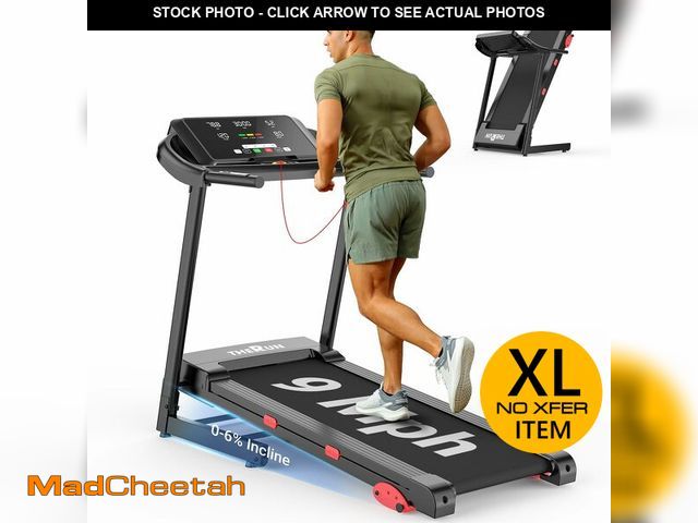 Lot 74-12661581 - THERUN Treadmills for Home, Running Treadmill with Incline, Foldable Treadmills Heart Rate Sensors, ...