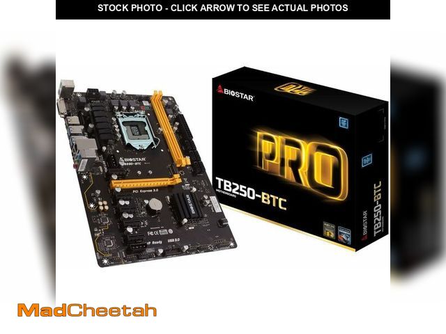 Lot 74-13039771 - Biostar 198118 Motherboard Tb250-btc Core I7/i5/i3 Lga1151 B250 Ddr4 Sata Pci Express Usb Atx Retail...