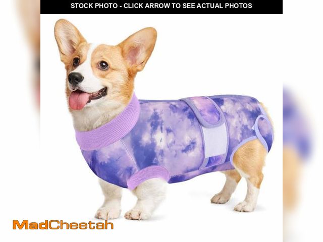 Lot 74-11553083 - Lukovee Recovery Suit for Dogs, Zipper On Recovery Suit for Female Male Dog, Onesie Abdominal Wounds...