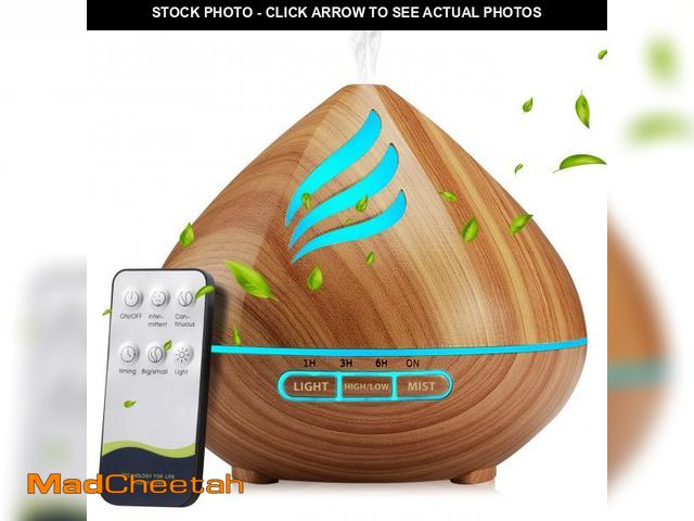 Lot 74-12048986 - Essential Oil Scent Diffuser: 500ML Aroma Diffuser with Remote Control, Large Fragrance Aromatherapy...