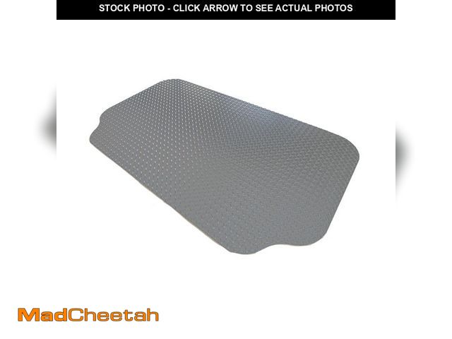 Lot 74-12584701 - GrillTex 36 in. x 63 in. Gray Diamond Plate Under-the-Grill Protective Deck and Patio Mat - UNUSED