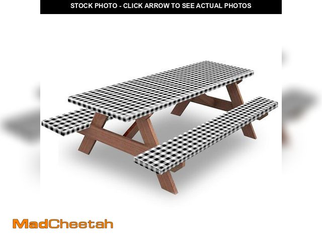 Lot 74-12438065 - KENOBEE 7ft Picnic Table and Bench Cover, Camping Essentials RV Gear, 84 in Waterproof Windproof Out...