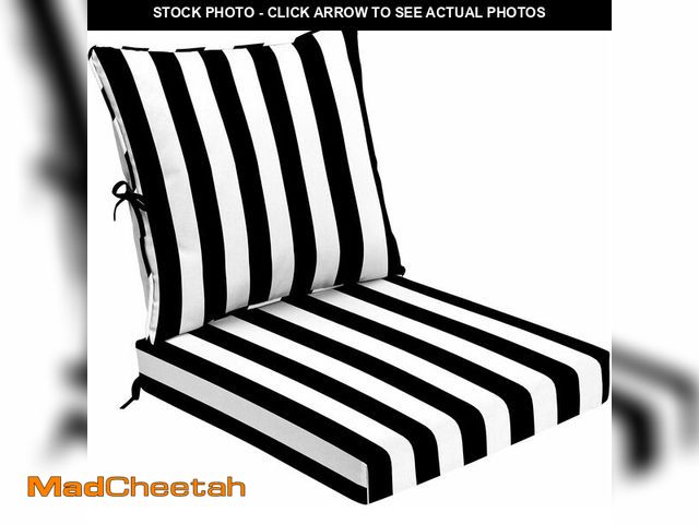 Lot 74-14349193 - Arden Foam Outdoor Deep Seat Cushion 24 x 24, Made with ProFoam, Rain-Proof, Fade Resistant, Black C...