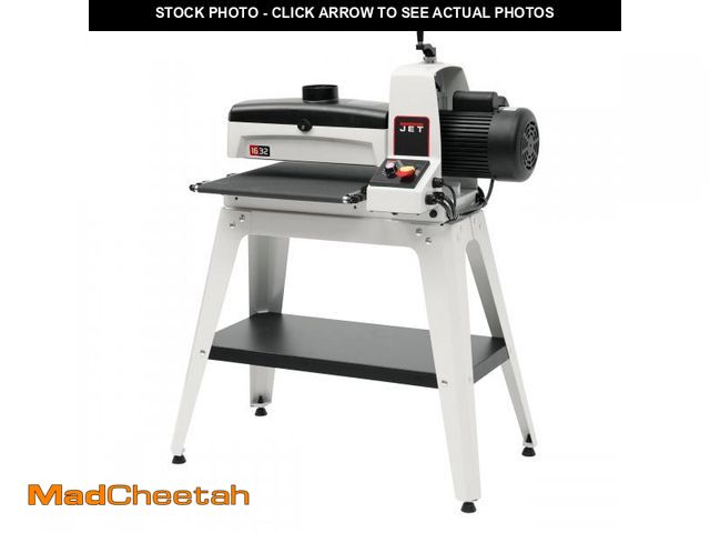 Lot 74-12413379 - JET 16-Inch Drum Sander with Open Stand, 1-1/2 HP, 115V 1Ph (Model JWDS-1632) - UNUSED