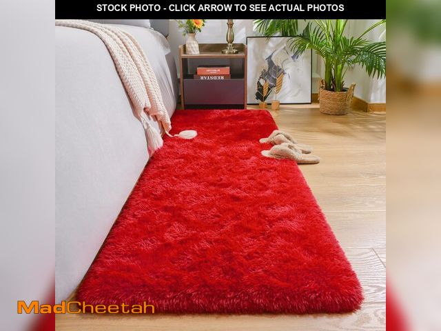 Lot 74-12709377 - AROGAN 2x6 Feet Soft Runner Rugs for Bedroom Plush Fluffy Rug, Shag Furry Area Rug Carpet Non Sheddi...